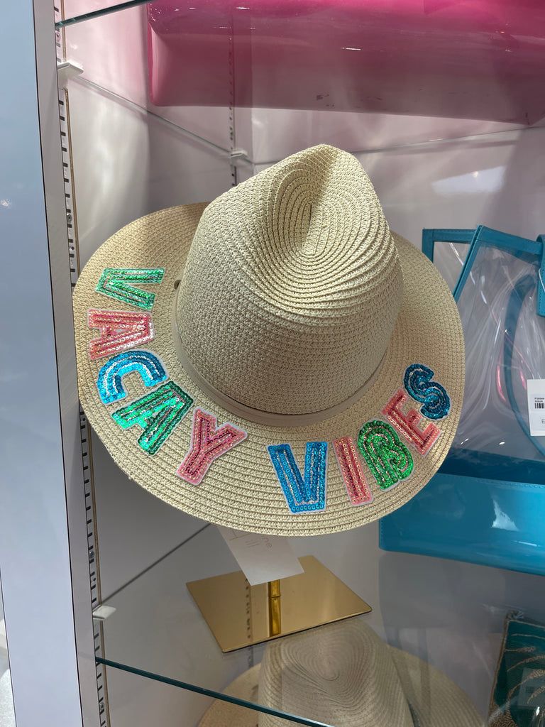 Vacay Vibes Sequin Summer Beach Hat - Be You Boutique