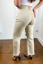 Ian High Rise Straight Denim Distressed Jeans - Be You Boutique