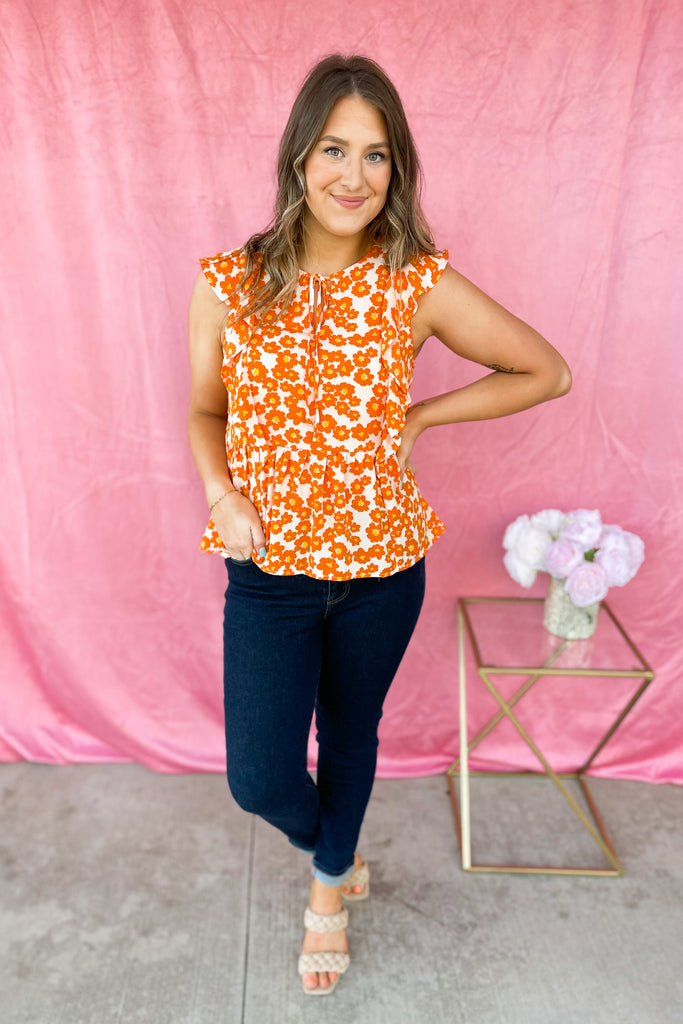 Matty Flutter Sleeve Peplum Top - Be You Boutique