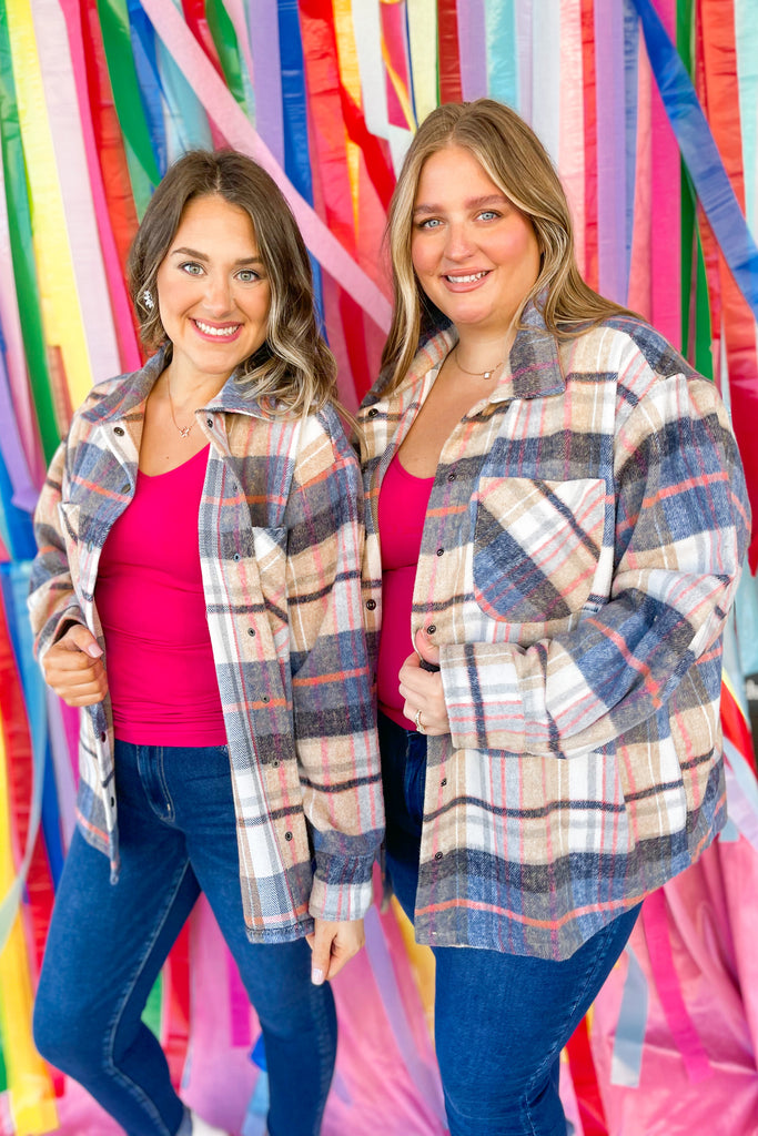 Kimber Button Up Shacket - Be You Boutique