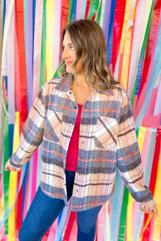 Kimber Button Up Shacket - Be You Boutique
