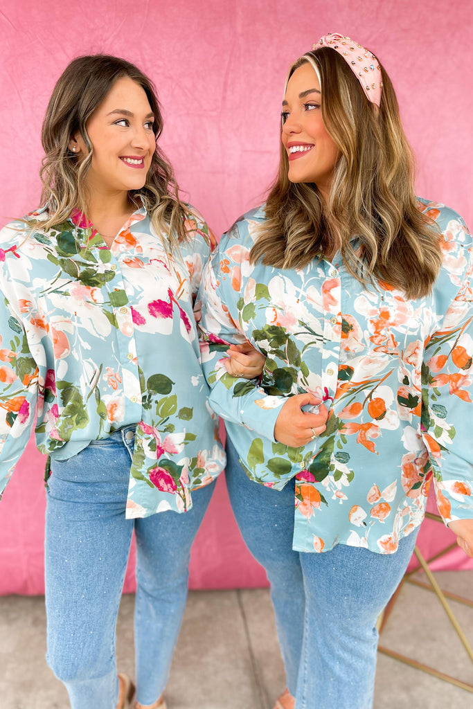 Marsha Long Sleeve Button Up Top - Be You Boutique
