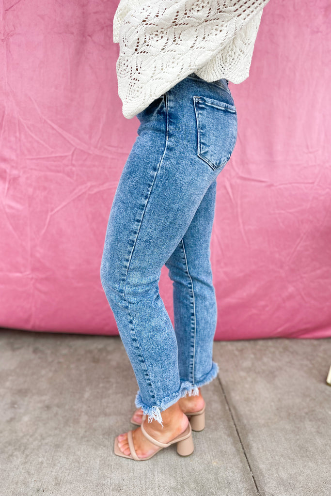 Risen Addy Mid Rise Girlfriend Jeans - Be You Boutique