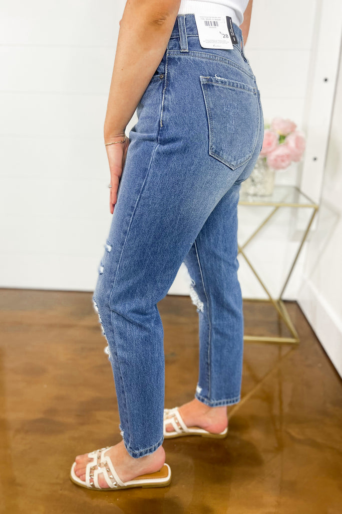 Kancan Kerrigan High Rise Mom Jeans - Be You Boutique