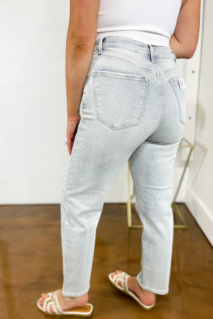 Risen Kendra High Rise Distressed Relaxed Jeans - Be You Boutique