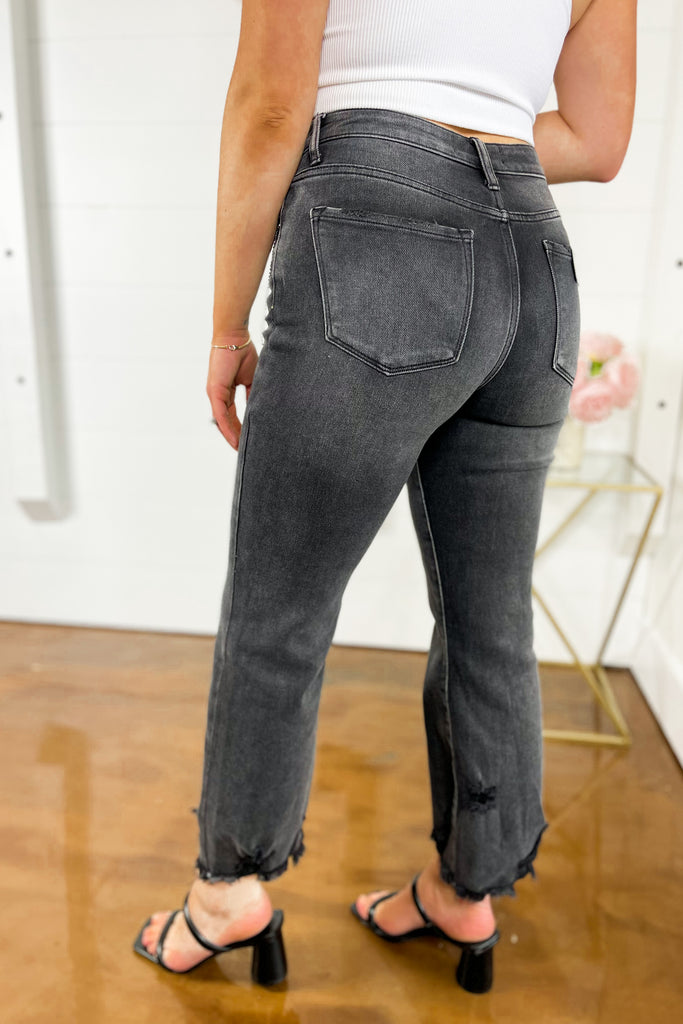 Risen Maddox High Rise Embellished Straight Jeans - Be You Boutique