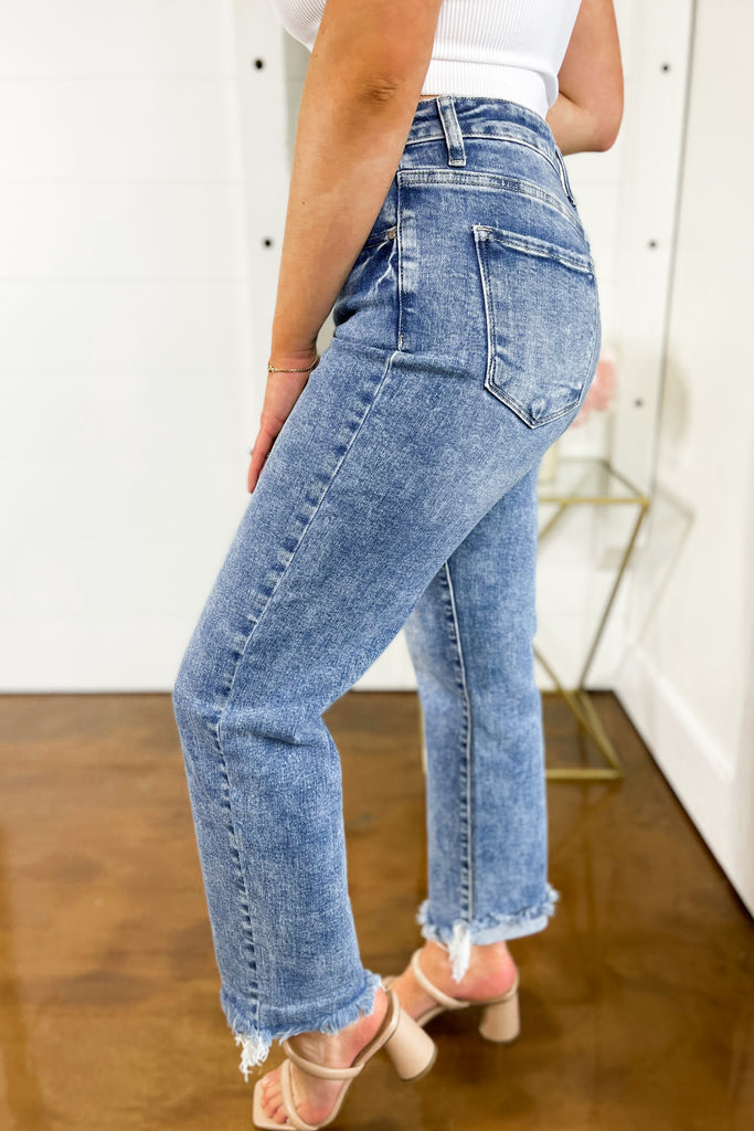 Risen Addy Mid Rise Girlfriend Jeans - Be You Boutique