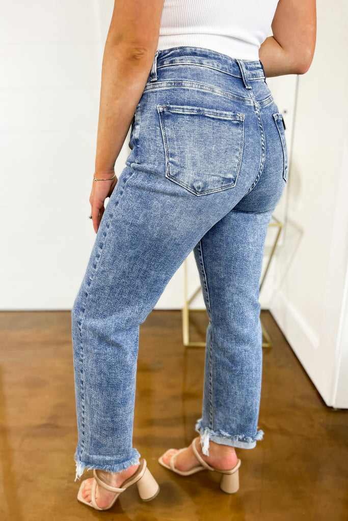 Risen Addy Mid Rise Girlfriend Jeans - Be You Boutique