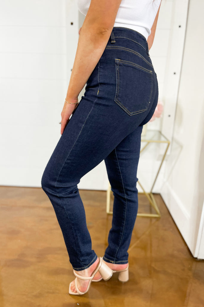 Risen Yancy High Rise Non Distressed Classic Skinny Jeans - Be You Boutique