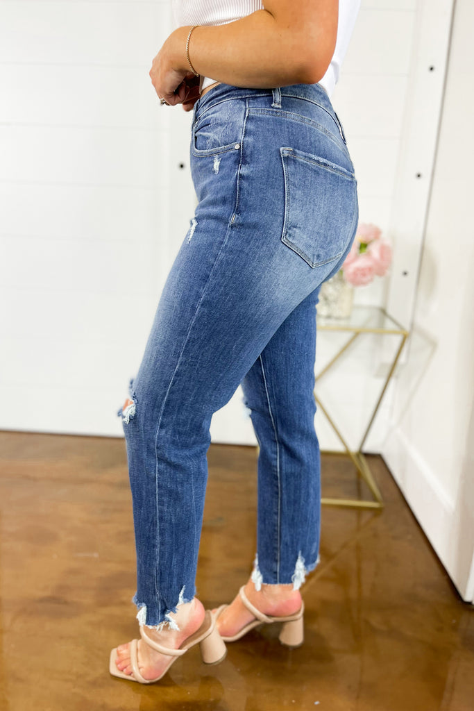 Risen Austin Mid Rise Boyfriend Jeans - Be You Boutique