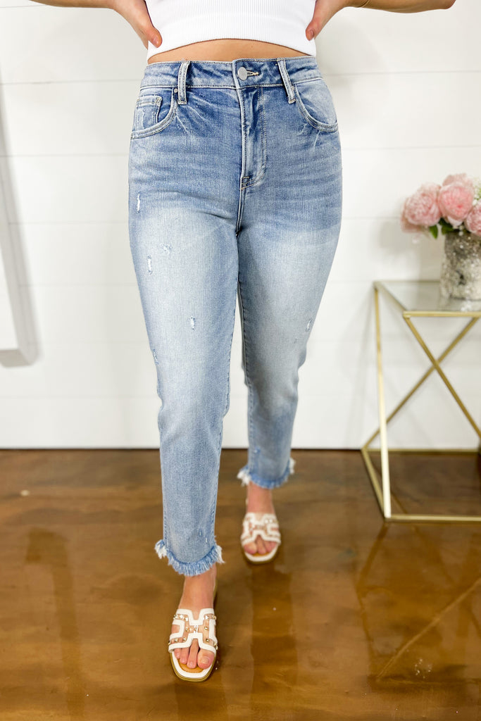 Risen Chase High Rise Relaxed Skinny Jeans - Be You Boutique