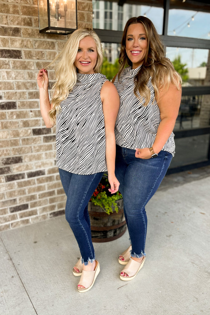Keagan Drape Neck Sleeveless Top - Be You Boutique