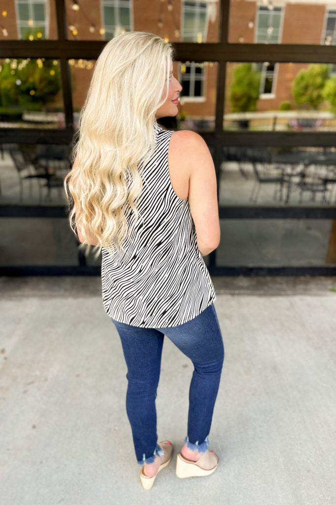 Keagan Drape Neck Sleeveless Top - Be You Boutique