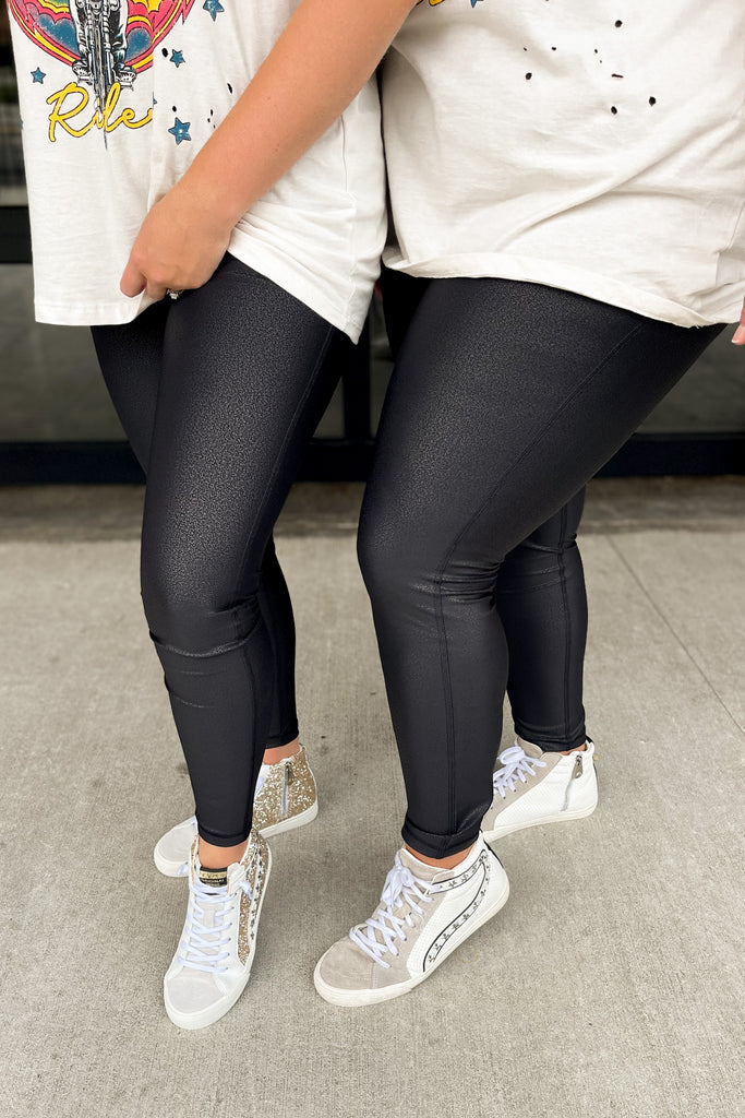 Eloise Black Pebble Leggings - Be You Boutique