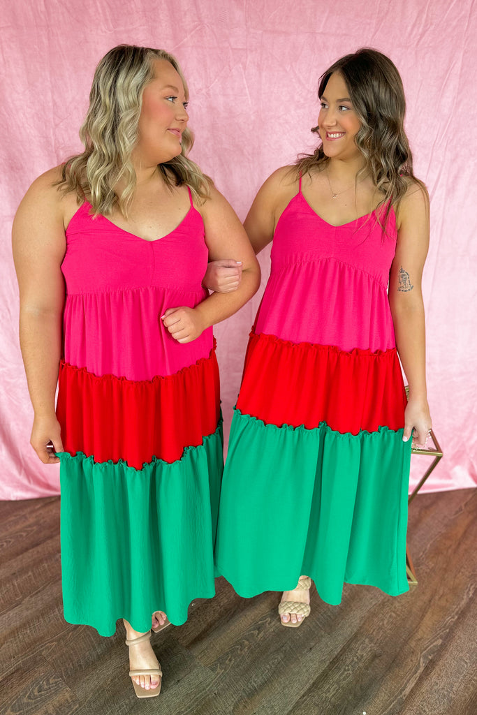 Lankin Multi Color Tiered Maxi Dress - Be You Boutique