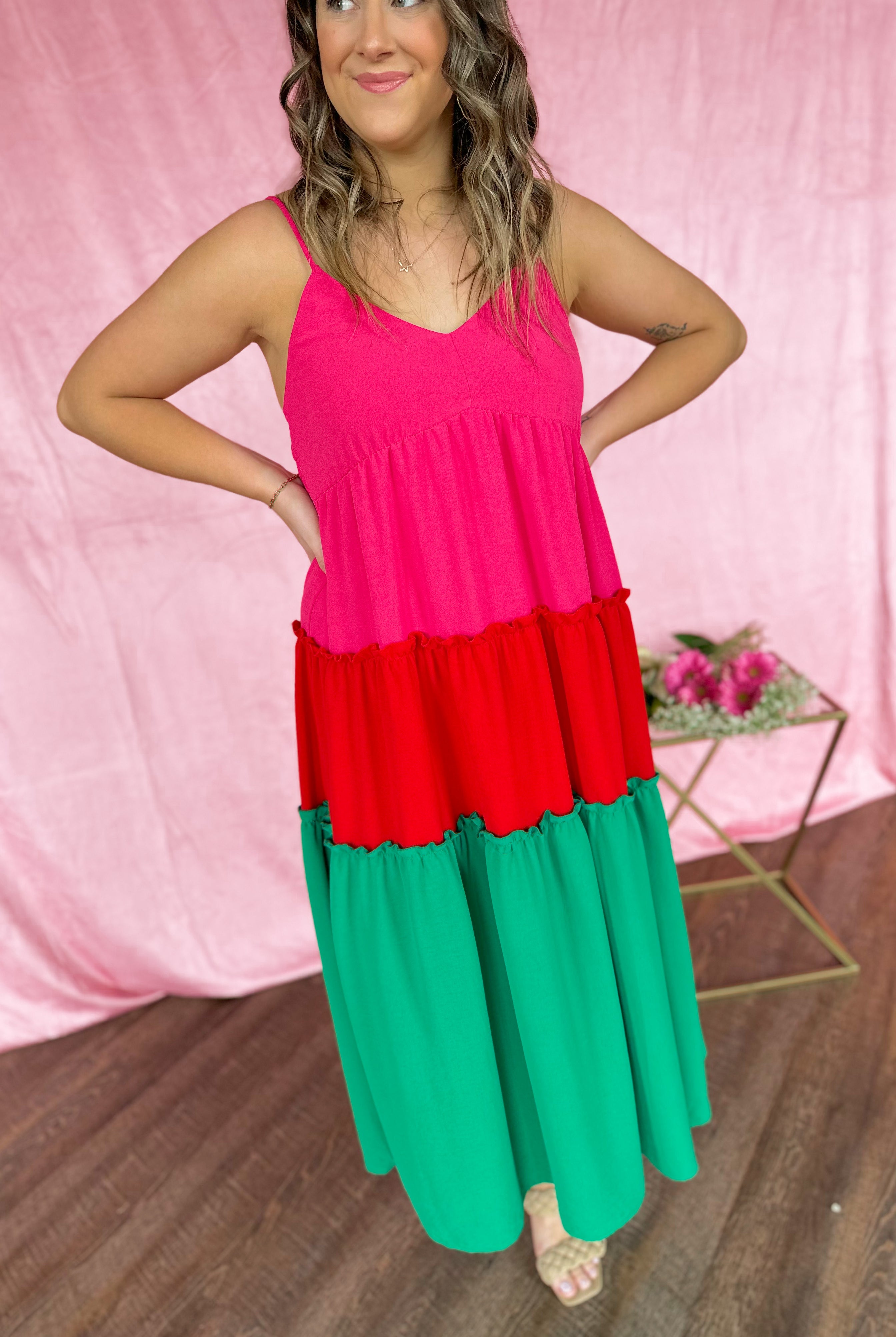 Lankin Multi Color Tiered Maxi Dress - Be You Boutique