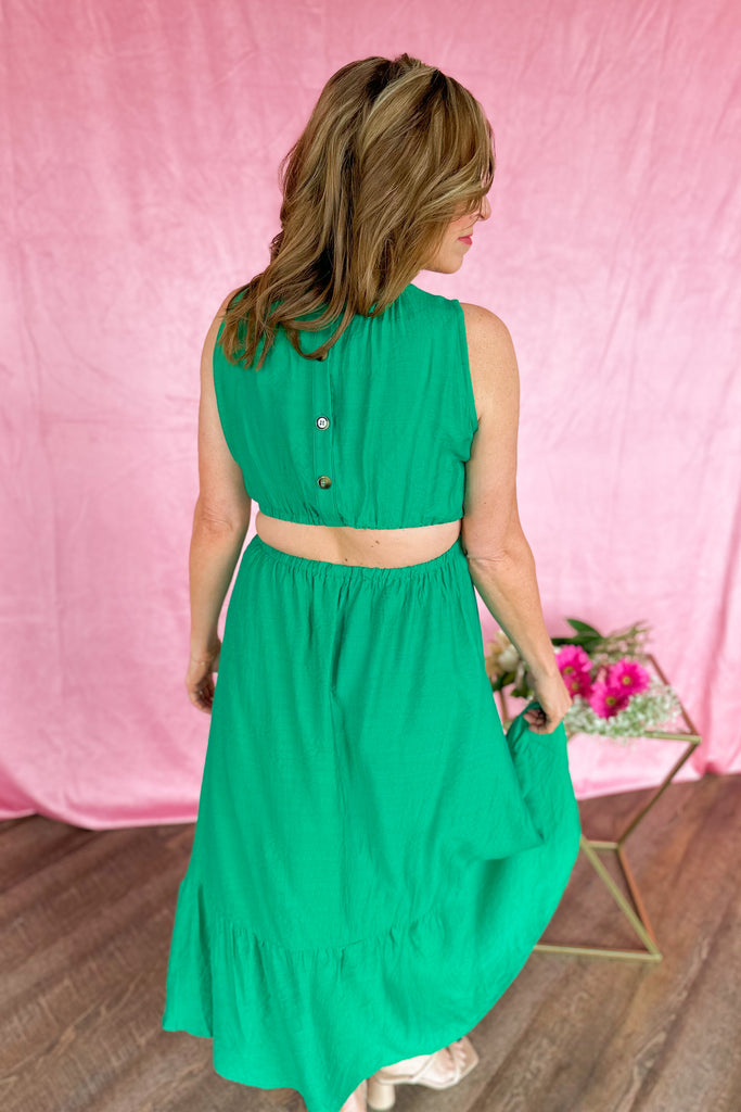 Callie Open Back Tiered Maxi Dress - Be You Boutique