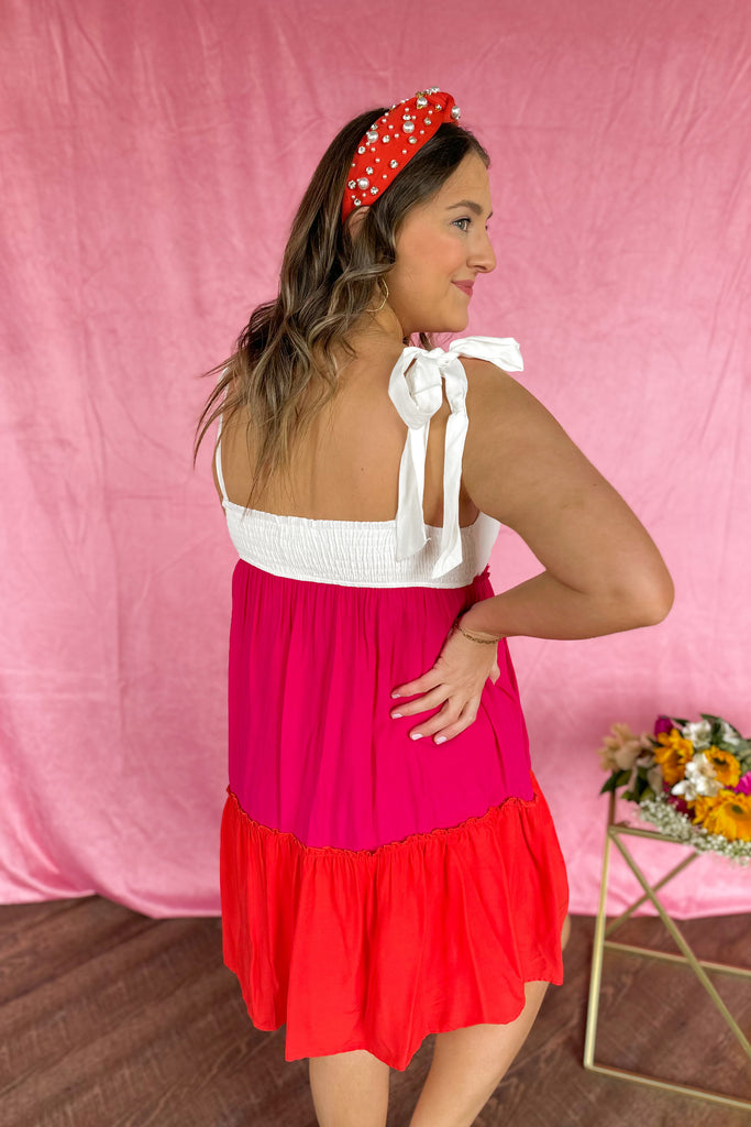 Marsha Color Block Tiered Babydoll Dress - Be You Boutique