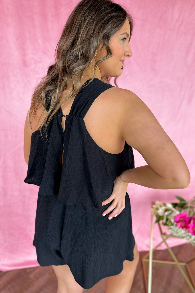 Heddy Halter Neck Ruffle Bust Romper - Be You Boutique