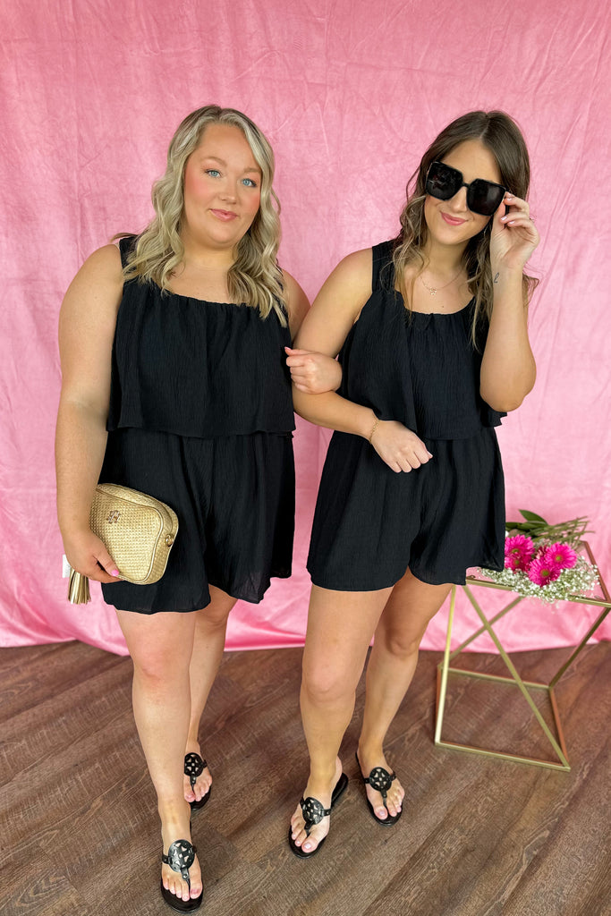 Heddy Halter Neck Ruffle Bust Romper - Be You Boutique