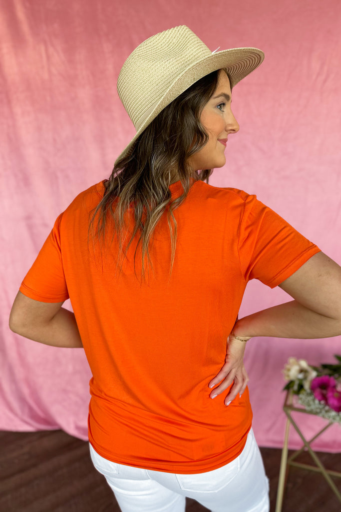 Leon Casual V Neck Top Pocket Tee - Be You Boutique