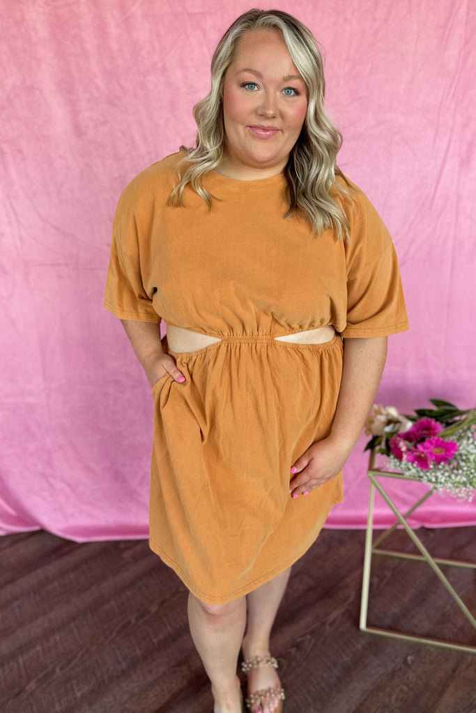 SS23 Mallory Washed T Shirt Dress - Be You Boutique