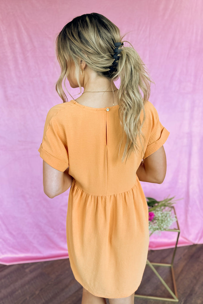 Lula V Neck Short Sleeve Babydoll Dress - Be You Boutique