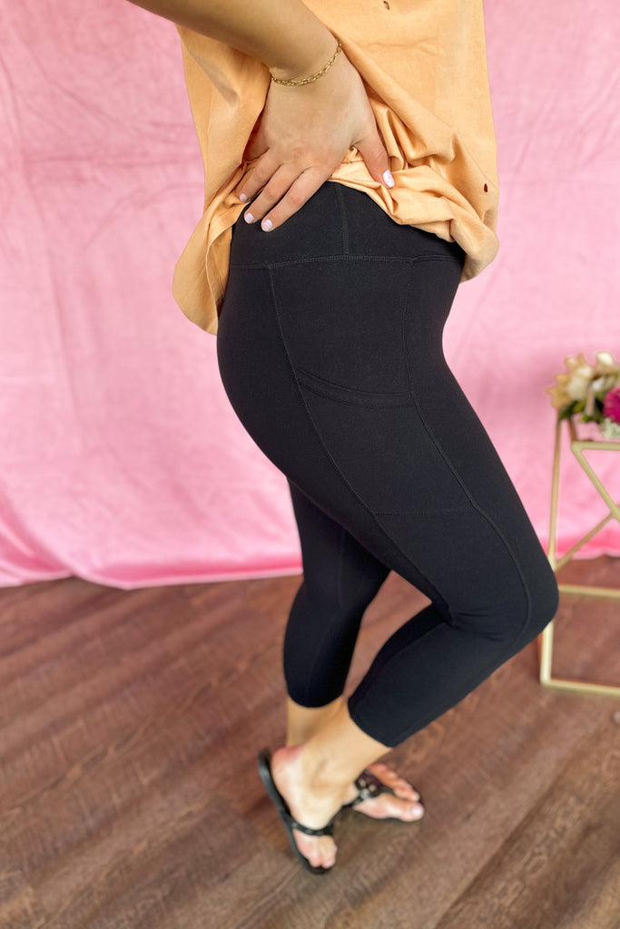 Marley Capri Length V Shaped Waist Leggings - Be You Boutique