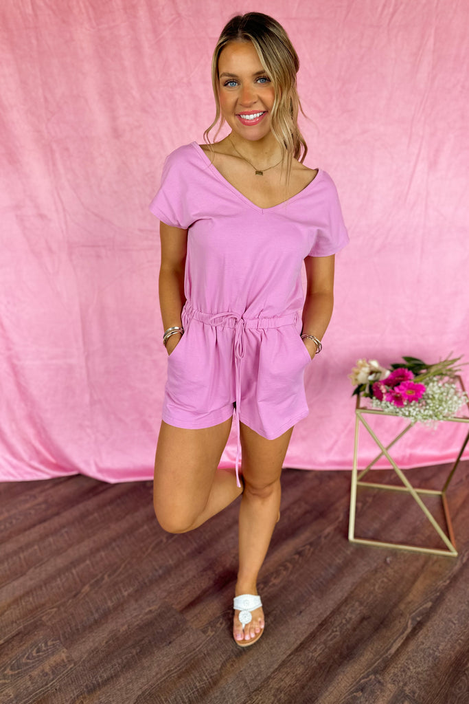 Willie Soft French Terry Cap Sleeve Romper - Be You Boutique