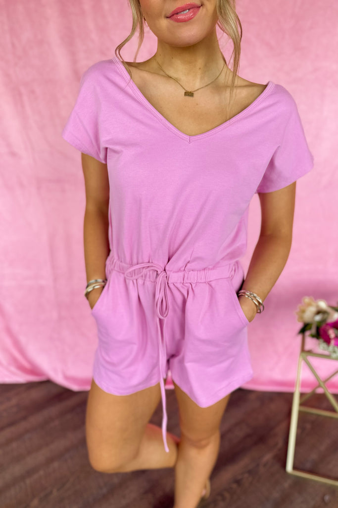 Willie Soft French Terry Cap Sleeve Romper - Be You Boutique