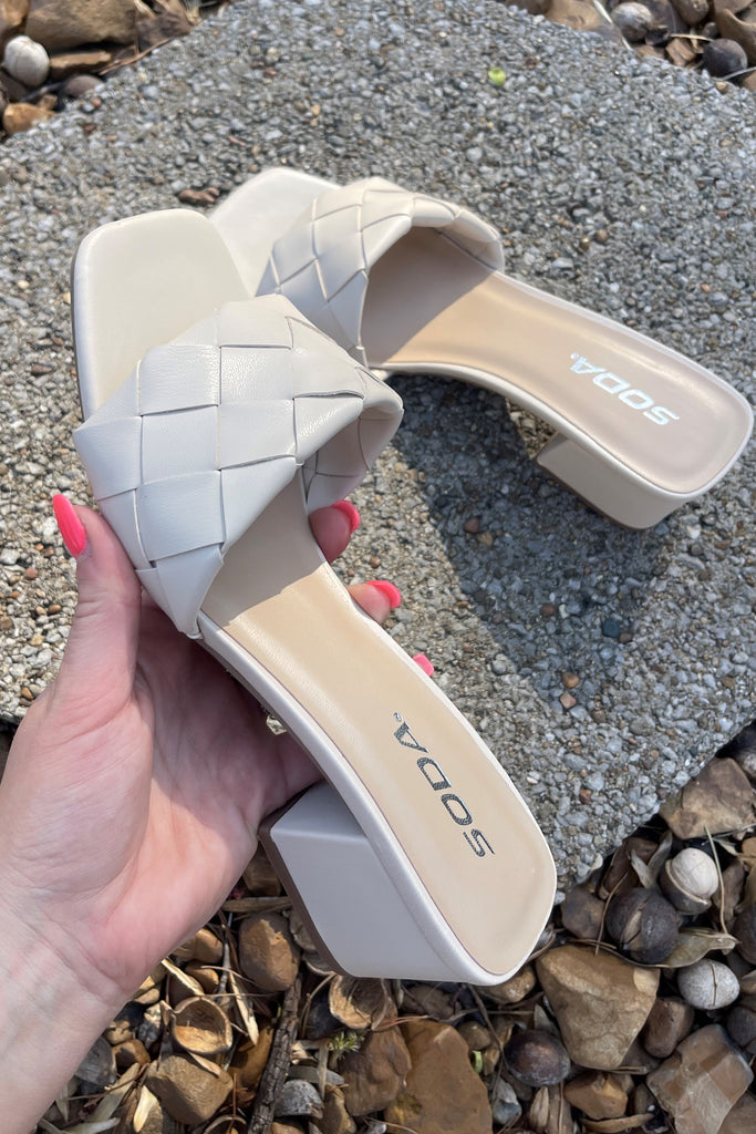Banques Basket Weave Sandal - Be You Boutique
