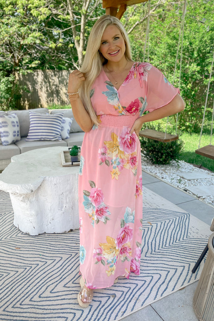 Just A Thought Wrap Maxi Dress - Be You Boutique