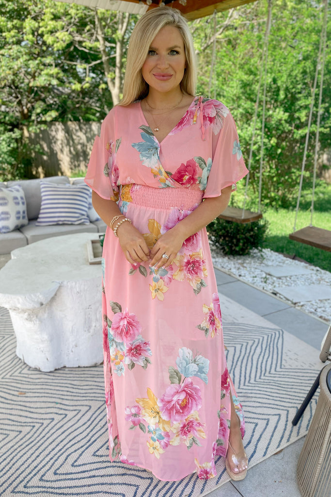Just A Thought Wrap Maxi Dress - Be You Boutique