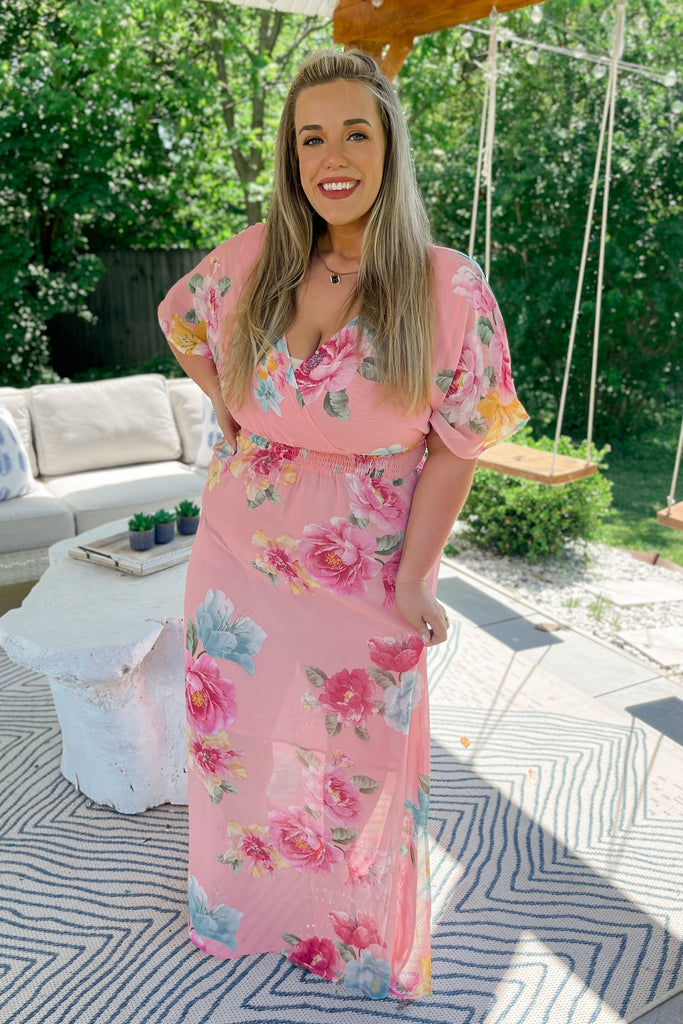 Just A Thought Wrap Maxi Dress - Be You Boutique