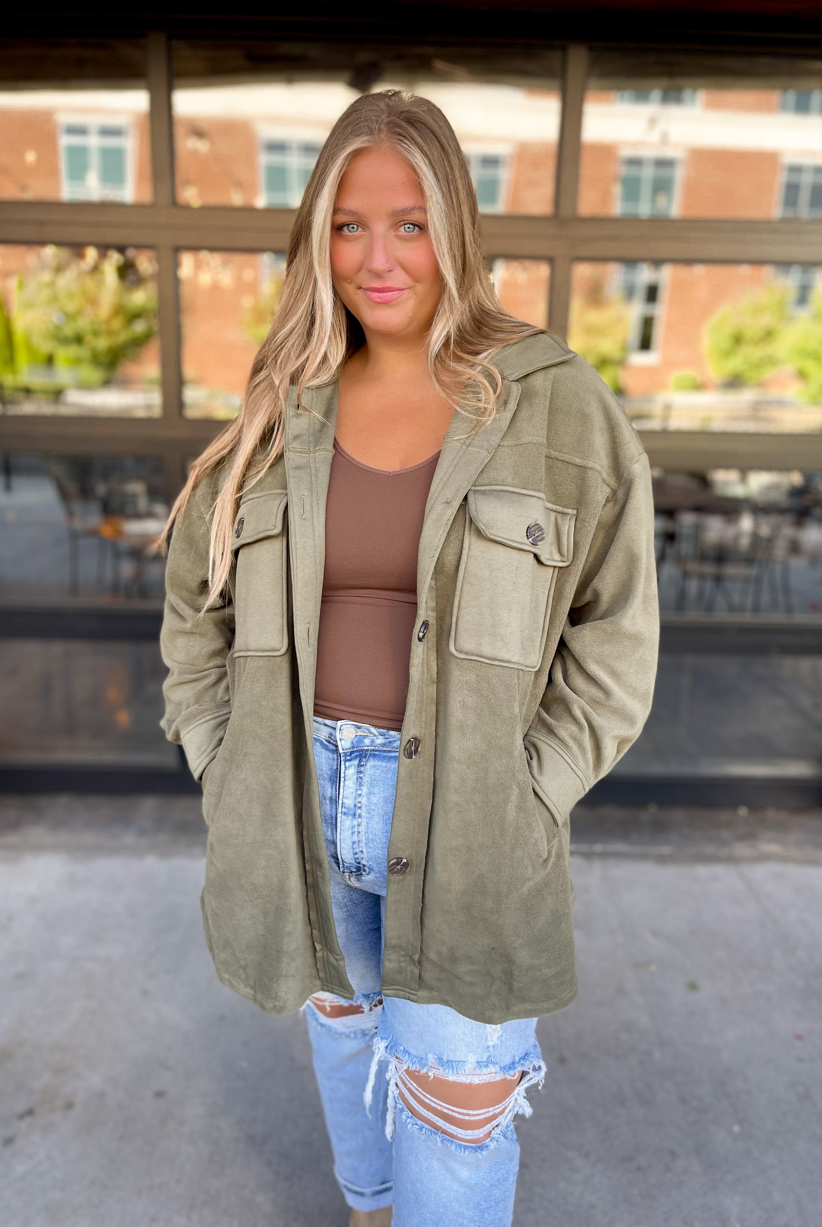 Harlowe Soft Button Up Jacket - Be You Boutique