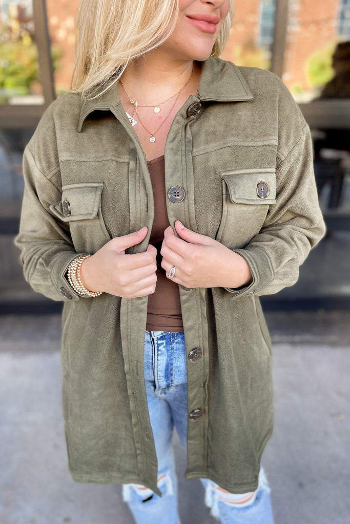 Harlowe Soft Button Up Jacket - Be You Boutique