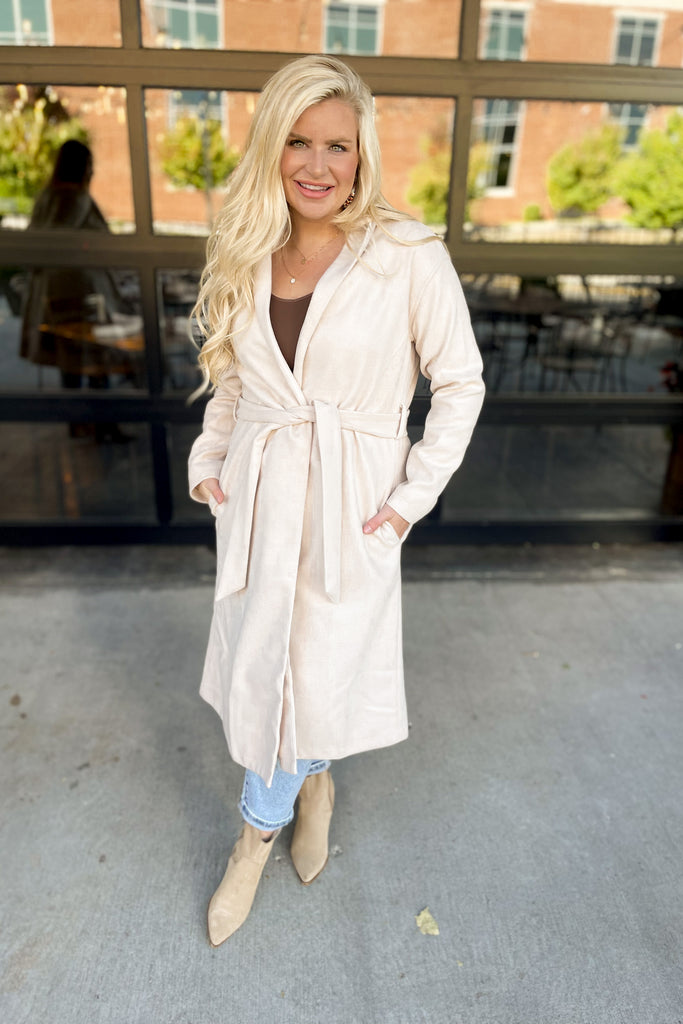 Beau Oatmeal Sweater Coat Jacket - Be You Boutique
