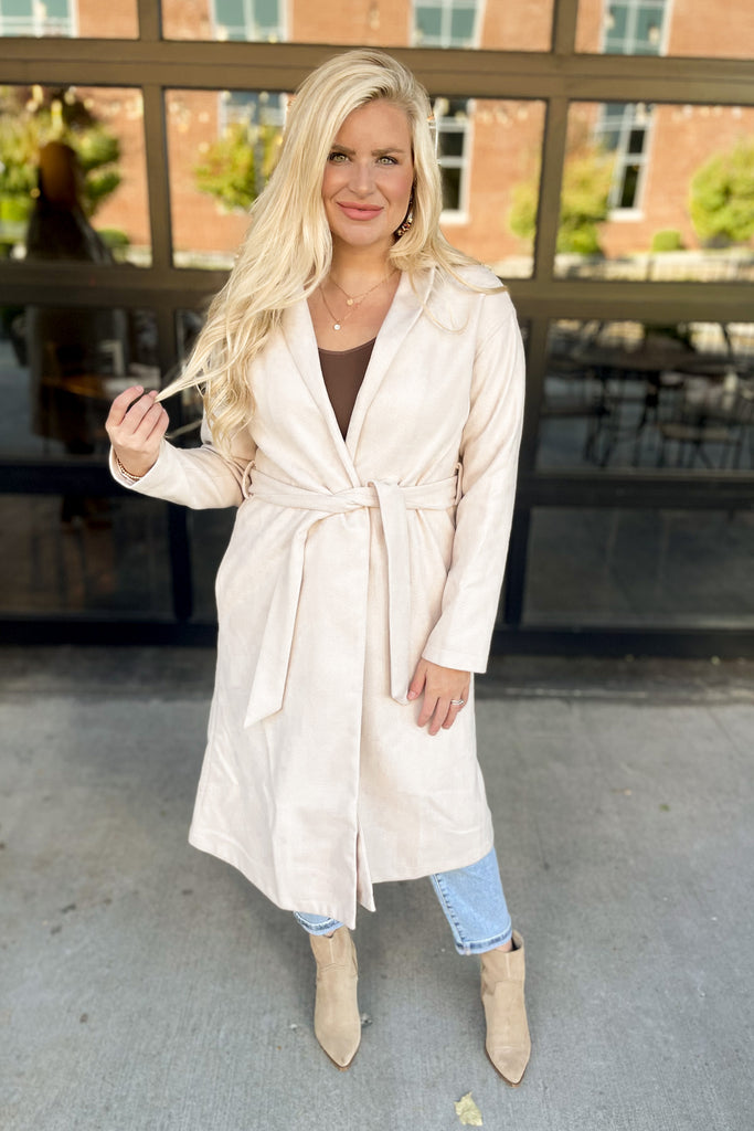 Beau Oatmeal Sweater Coat Jacket - Be You Boutique