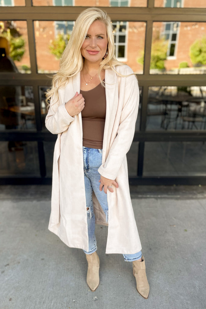 Beau Oatmeal Sweater Coat Jacket - Be You Boutique