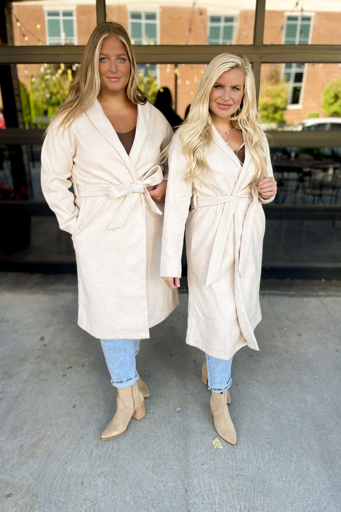 Beau Oatmeal Sweater Coat Jacket - Be You Boutique