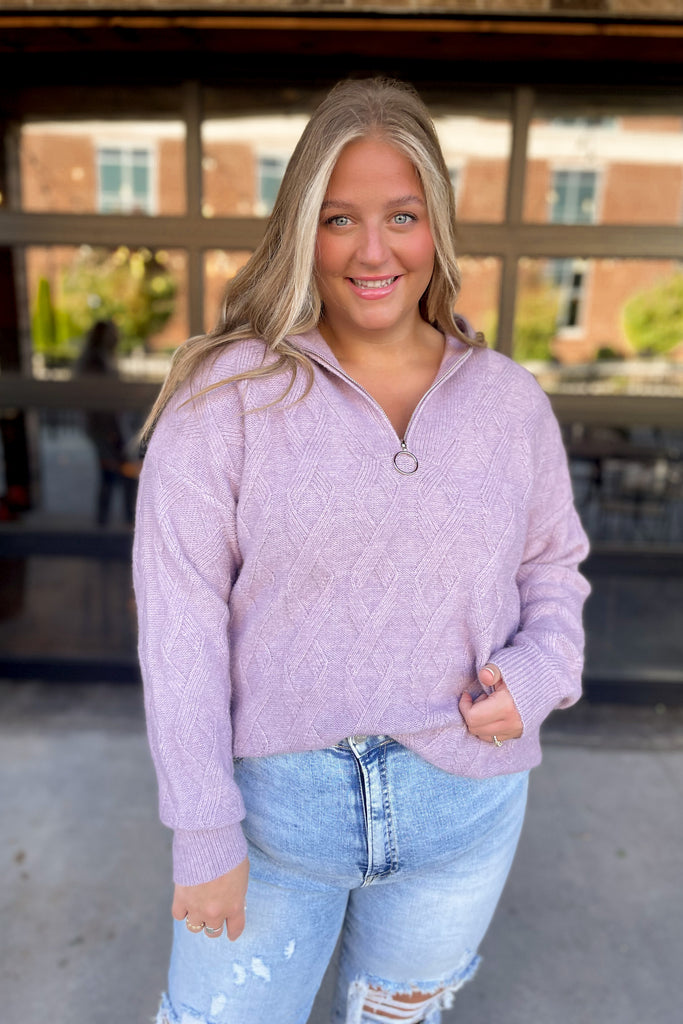 Arya Quarter Zip Pullover - Be You Boutique