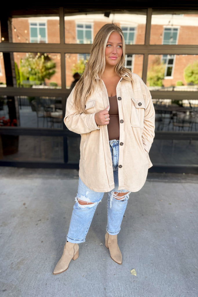 Harlowe Soft Button Up Jacket - Be You Boutique