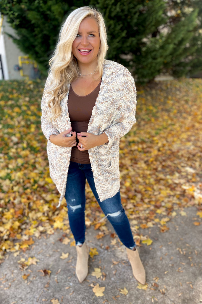 Eliana Popcorn Cardigan Sweater - Be You Boutique