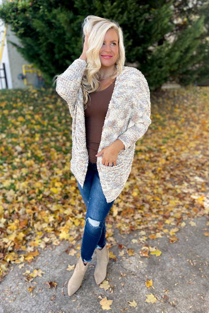 Eliana Popcorn Cardigan Sweater - Be You Boutique