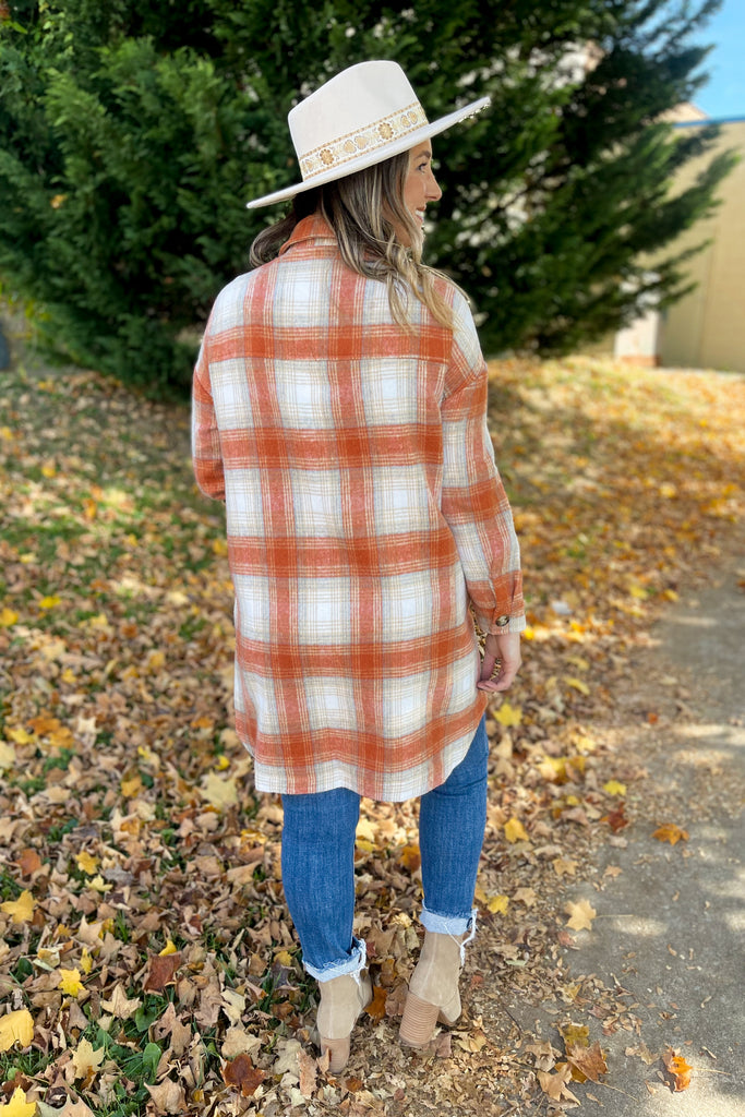 Martha Long Plaid Shacket - Be You Boutique