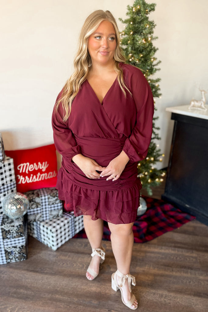 Verity Sheer Long Sleeve Dress - Be You Boutique