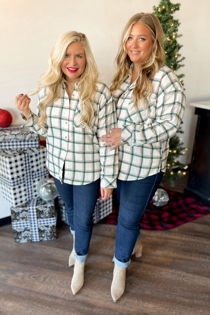 Harry Fur Lined Plaid Shirt Jacket - Be You Boutique