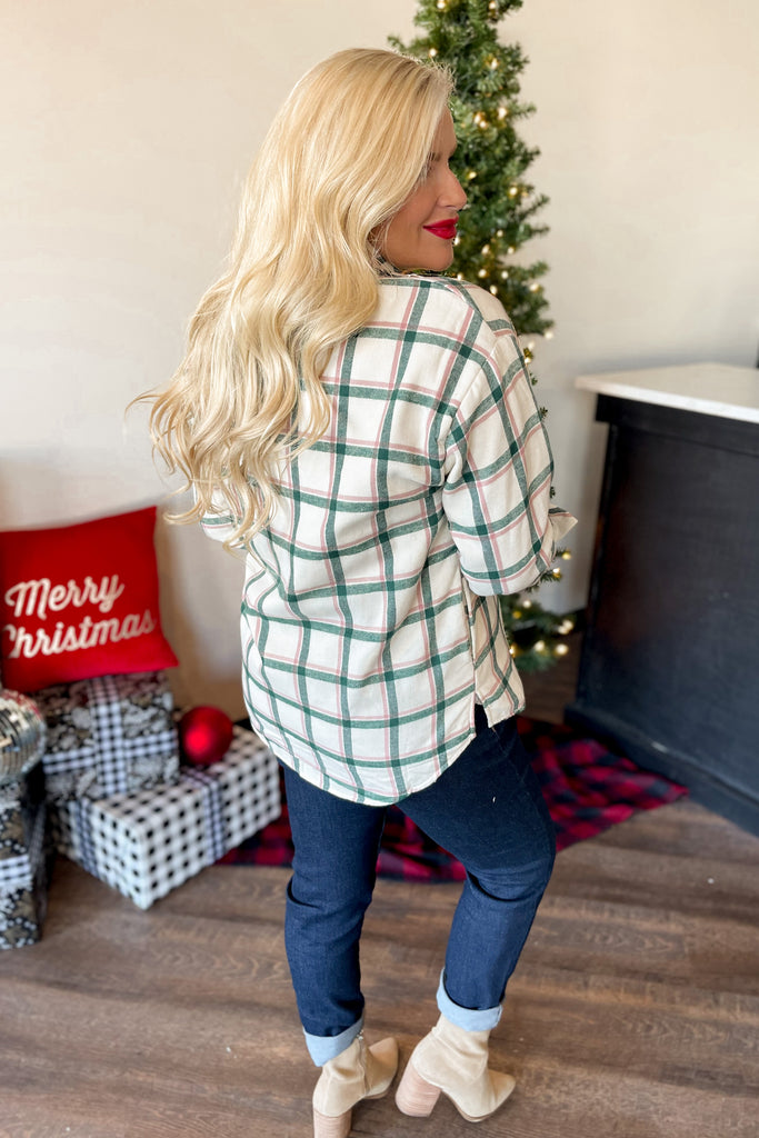 Harry Fur Lined Plaid Shirt Jacket - Be You Boutique