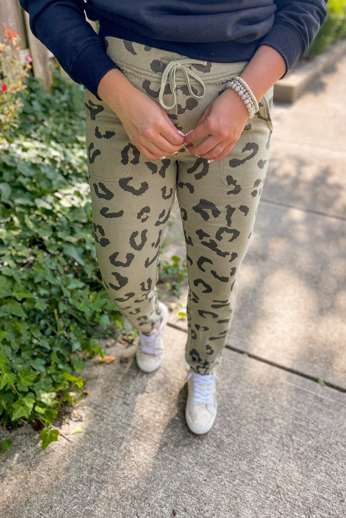 Latasha Animal Print Jogger Sweatpants - Be You Boutique