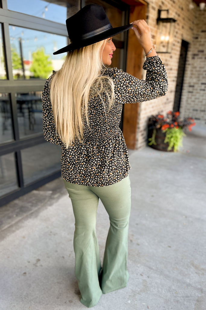 Aaliyah Smocked Floral Top - Be You Boutique